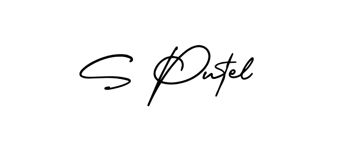 AmerikaSignatureDemo-Regular is a professional signature style that is perfect for those who want to add a touch of class to their signature. It is also a great choice for those who want to make their signature more unique. Get S Putel name to fancy signature for free. S Putel signature style 3 images and pictures png