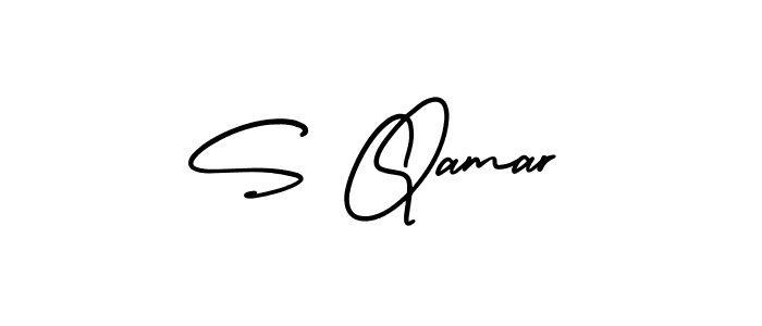 Also You can easily find your signature by using the search form. We will create S Qamar name handwritten signature images for you free of cost using AmerikaSignatureDemo-Regular sign style. S Qamar signature style 3 images and pictures png