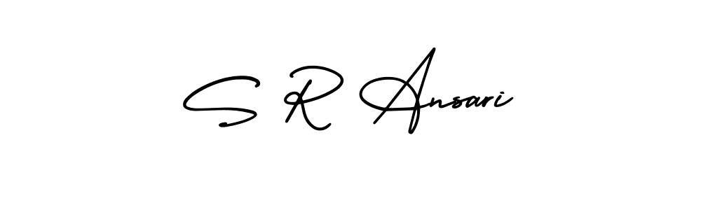 Design your own signature with our free online signature maker. With this signature software, you can create a handwritten (AmerikaSignatureDemo-Regular) signature for name S R Ansari. S R Ansari signature style 3 images and pictures png