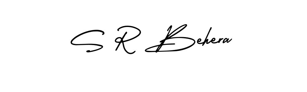 Also You can easily find your signature by using the search form. We will create S R Behera name handwritten signature images for you free of cost using AmerikaSignatureDemo-Regular sign style. S R Behera signature style 3 images and pictures png