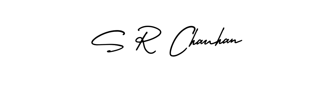 Make a beautiful signature design for name S R Chauhan. With this signature (AmerikaSignatureDemo-Regular) style, you can create a handwritten signature for free. S R Chauhan signature style 3 images and pictures png