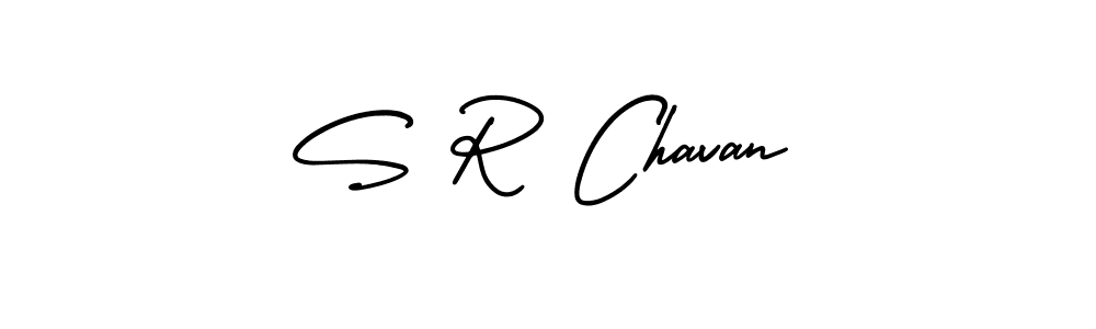 S R Chavan stylish signature style. Best Handwritten Sign (AmerikaSignatureDemo-Regular) for my name. Handwritten Signature Collection Ideas for my name S R Chavan. S R Chavan signature style 3 images and pictures png