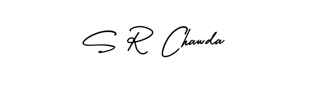 How to make S R Chawda signature? AmerikaSignatureDemo-Regular is a professional autograph style. Create handwritten signature for S R Chawda name. S R Chawda signature style 3 images and pictures png