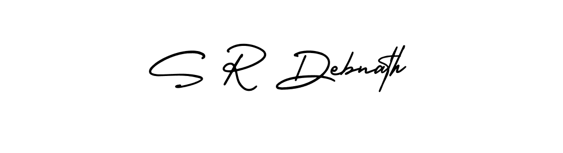 S R Debnath stylish signature style. Best Handwritten Sign (AmerikaSignatureDemo-Regular) for my name. Handwritten Signature Collection Ideas for my name S R Debnath. S R Debnath signature style 3 images and pictures png