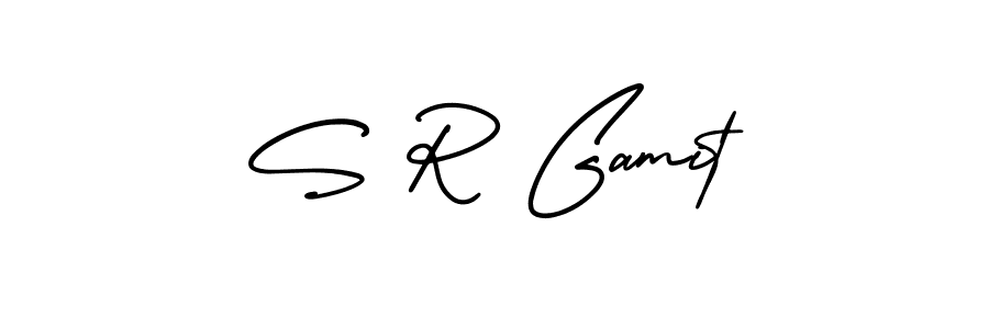 Make a beautiful signature design for name S R Gamit. Use this online signature maker to create a handwritten signature for free. S R Gamit signature style 3 images and pictures png