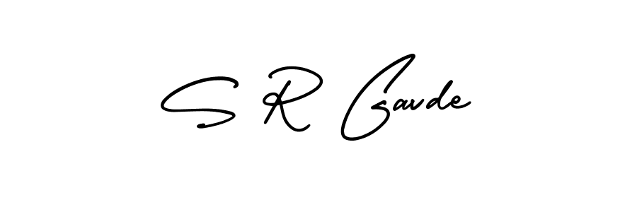 if you are searching for the best signature style for your name S R Gavde. so please give up your signature search. here we have designed multiple signature styles  using AmerikaSignatureDemo-Regular. S R Gavde signature style 3 images and pictures png