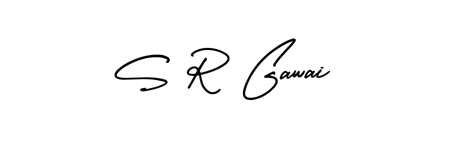 S R Gawai stylish signature style. Best Handwritten Sign (AmerikaSignatureDemo-Regular) for my name. Handwritten Signature Collection Ideas for my name S R Gawai. S R Gawai signature style 3 images and pictures png