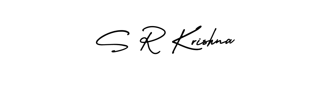 S R Krishna stylish signature style. Best Handwritten Sign (AmerikaSignatureDemo-Regular) for my name. Handwritten Signature Collection Ideas for my name S R Krishna. S R Krishna signature style 3 images and pictures png