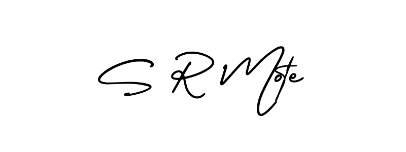 Similarly AmerikaSignatureDemo-Regular is the best handwritten signature design. Signature creator online .You can use it as an online autograph creator for name S R Mote. S R Mote signature style 3 images and pictures png
