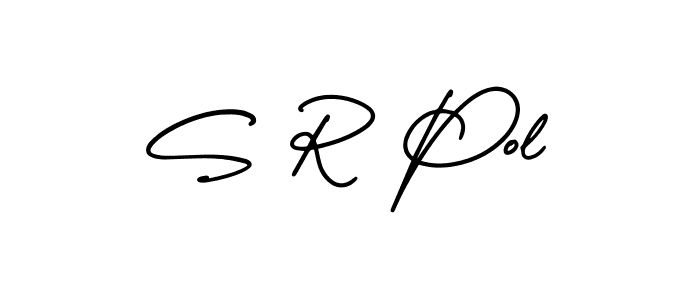 How to make S R Pol signature? AmerikaSignatureDemo-Regular is a professional autograph style. Create handwritten signature for S R Pol name. S R Pol signature style 3 images and pictures png