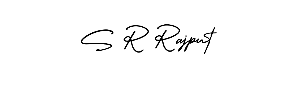 if you are searching for the best signature style for your name S R Rajput. so please give up your signature search. here we have designed multiple signature styles  using AmerikaSignatureDemo-Regular. S R Rajput signature style 3 images and pictures png