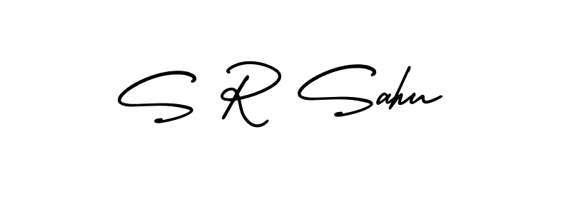 S R Sahu stylish signature style. Best Handwritten Sign (AmerikaSignatureDemo-Regular) for my name. Handwritten Signature Collection Ideas for my name S R Sahu. S R Sahu signature style 3 images and pictures png