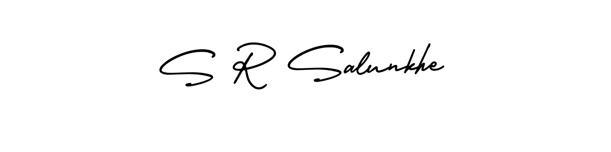 Similarly AmerikaSignatureDemo-Regular is the best handwritten signature design. Signature creator online .You can use it as an online autograph creator for name S R Salunkhe. S R Salunkhe signature style 3 images and pictures png