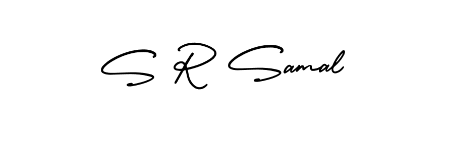 How to make S R Samal signature? AmerikaSignatureDemo-Regular is a professional autograph style. Create handwritten signature for S R Samal name. S R Samal signature style 3 images and pictures png