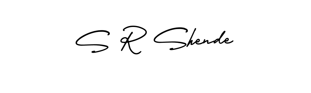 AmerikaSignatureDemo-Regular is a professional signature style that is perfect for those who want to add a touch of class to their signature. It is also a great choice for those who want to make their signature more unique. Get S R Shende name to fancy signature for free. S R Shende signature style 3 images and pictures png