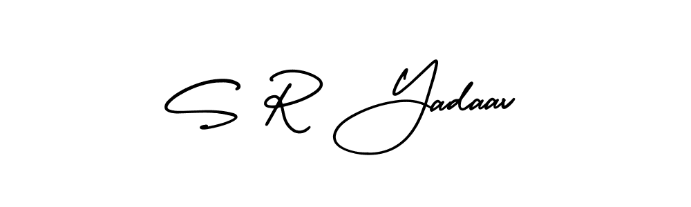 AmerikaSignatureDemo-Regular is a professional signature style that is perfect for those who want to add a touch of class to their signature. It is also a great choice for those who want to make their signature more unique. Get S R Yadaav name to fancy signature for free. S R Yadaav signature style 3 images and pictures png