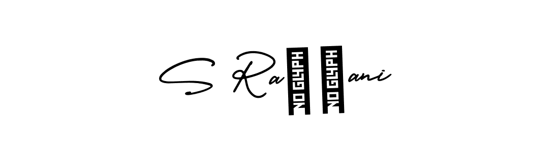 Use a signature maker to create a handwritten signature online. With this signature software, you can design (AmerikaSignatureDemo-Regular) your own signature for name S Raßßani. S Raßßani signature style 3 images and pictures png