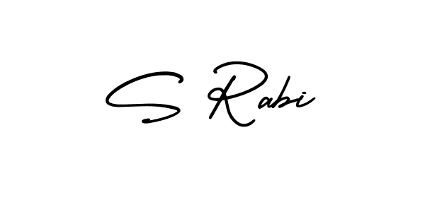 Similarly AmerikaSignatureDemo-Regular is the best handwritten signature design. Signature creator online .You can use it as an online autograph creator for name S Rabi. S Rabi signature style 3 images and pictures png
