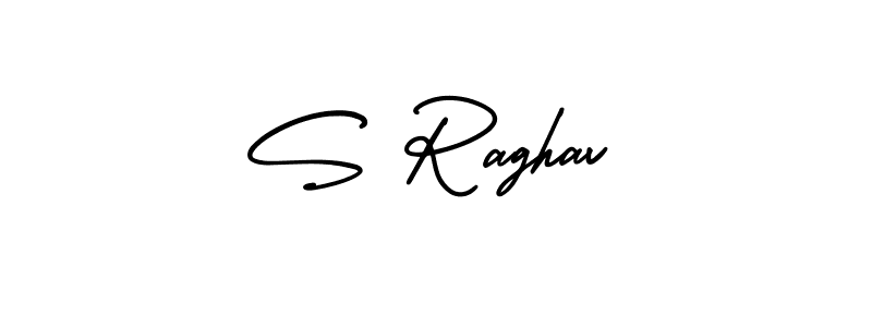 Create a beautiful signature design for name S Raghav. With this signature (AmerikaSignatureDemo-Regular) fonts, you can make a handwritten signature for free. S Raghav signature style 3 images and pictures png