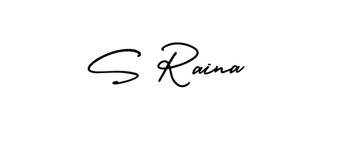 Also we have S Raina name is the best signature style. Create professional handwritten signature collection using AmerikaSignatureDemo-Regular autograph style. S Raina signature style 3 images and pictures png
