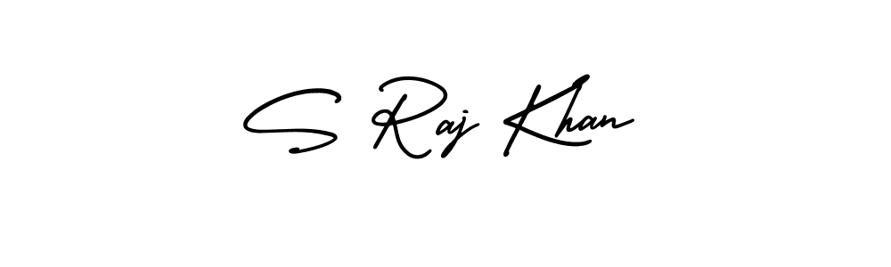 This is the best signature style for the S Raj Khan name. Also you like these signature font (AmerikaSignatureDemo-Regular). Mix name signature. S Raj Khan signature style 3 images and pictures png