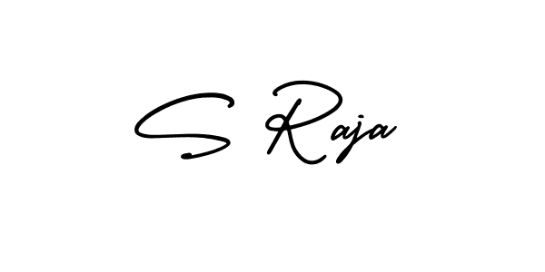 S Raja stylish signature style. Best Handwritten Sign (AmerikaSignatureDemo-Regular) for my name. Handwritten Signature Collection Ideas for my name S Raja. S Raja signature style 3 images and pictures png