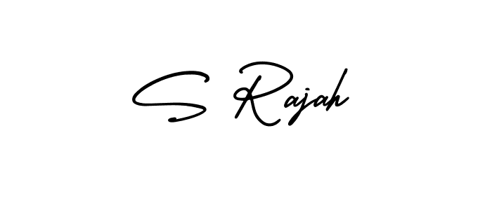 How to Draw S Rajah signature style? AmerikaSignatureDemo-Regular is a latest design signature styles for name S Rajah. S Rajah signature style 3 images and pictures png