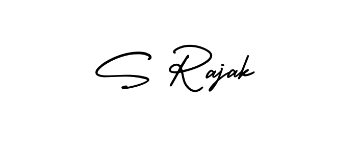 Make a beautiful signature design for name S Rajak. Use this online signature maker to create a handwritten signature for free. S Rajak signature style 3 images and pictures png