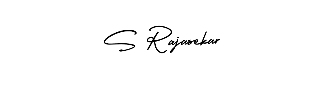 The best way (AmerikaSignatureDemo-Regular) to make a short signature is to pick only two or three words in your name. The name S Rajasekar include a total of six letters. For converting this name. S Rajasekar signature style 3 images and pictures png