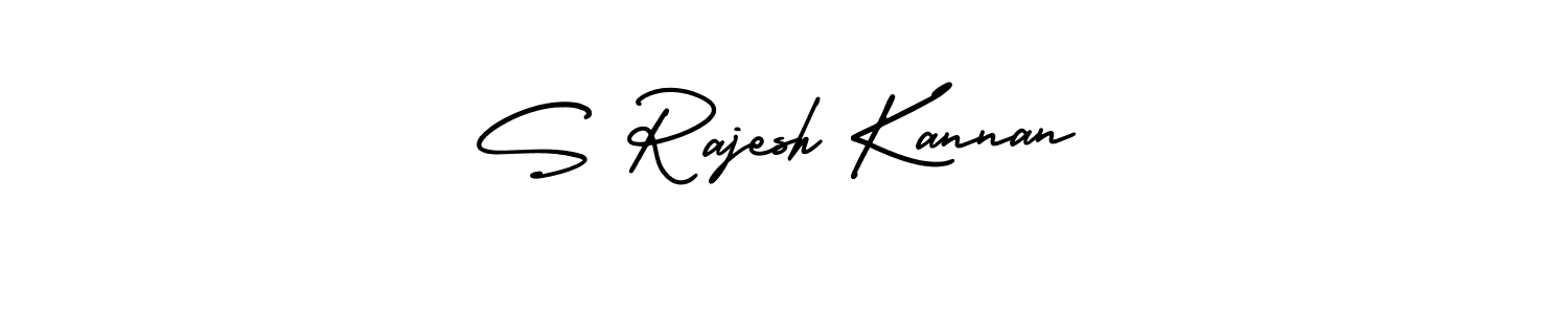 Make a beautiful signature design for name S Rajesh Kannan. With this signature (AmerikaSignatureDemo-Regular) style, you can create a handwritten signature for free. S Rajesh Kannan signature style 3 images and pictures png