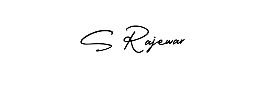 How to make S Rajewar name signature. Use AmerikaSignatureDemo-Regular style for creating short signs online. This is the latest handwritten sign. S Rajewar signature style 3 images and pictures png