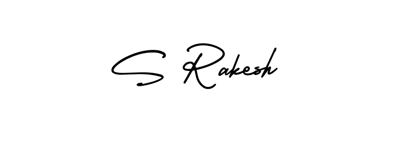 How to make S Rakesh signature? AmerikaSignatureDemo-Regular is a professional autograph style. Create handwritten signature for S Rakesh name. S Rakesh signature style 3 images and pictures png