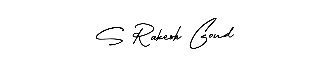 You can use this online signature creator to create a handwritten signature for the name S Rakesh Goud. This is the best online autograph maker. S Rakesh Goud signature style 3 images and pictures png