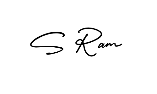 Design your own signature with our free online signature maker. With this signature software, you can create a handwritten (AmerikaSignatureDemo-Regular) signature for name S Ram. S Ram signature style 3 images and pictures png