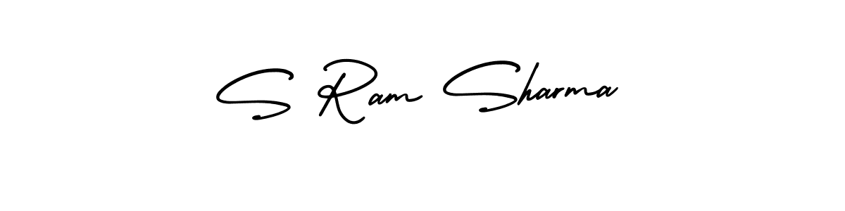 Also You can easily find your signature by using the search form. We will create S Ram Sharma name handwritten signature images for you free of cost using AmerikaSignatureDemo-Regular sign style. S Ram Sharma signature style 3 images and pictures png