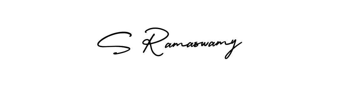 How to make S Ramaswamy signature? AmerikaSignatureDemo-Regular is a professional autograph style. Create handwritten signature for S Ramaswamy name. S Ramaswamy signature style 3 images and pictures png