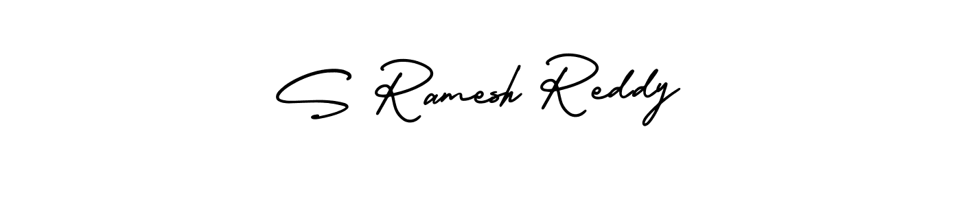 Also we have S Ramesh Reddy name is the best signature style. Create professional handwritten signature collection using AmerikaSignatureDemo-Regular autograph style. S Ramesh Reddy signature style 3 images and pictures png