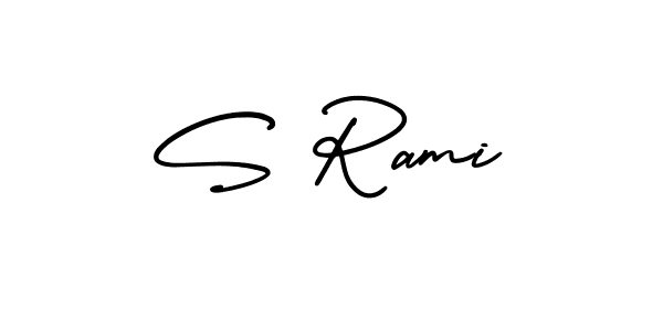 How to make S Rami signature? AmerikaSignatureDemo-Regular is a professional autograph style. Create handwritten signature for S Rami name. S Rami signature style 3 images and pictures png