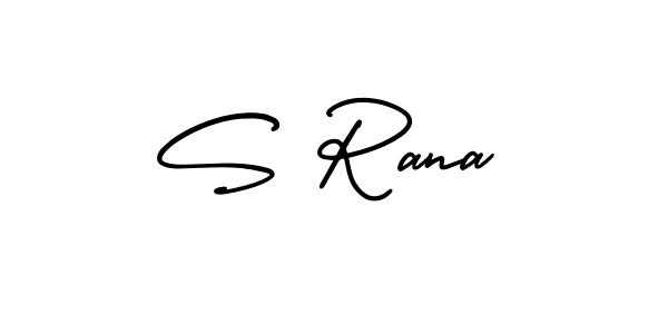 Create a beautiful signature design for name S Rana. With this signature (AmerikaSignatureDemo-Regular) fonts, you can make a handwritten signature for free. S Rana signature style 3 images and pictures png