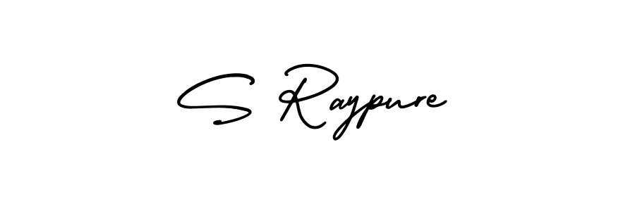 You should practise on your own different ways (AmerikaSignatureDemo-Regular) to write your name (S Raypure) in signature. don't let someone else do it for you. S Raypure signature style 3 images and pictures png