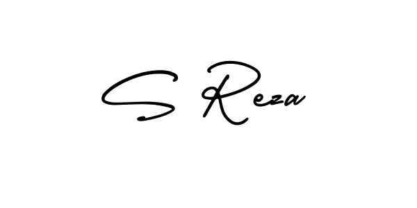 S Reza stylish signature style. Best Handwritten Sign (AmerikaSignatureDemo-Regular) for my name. Handwritten Signature Collection Ideas for my name S Reza. S Reza signature style 3 images and pictures png