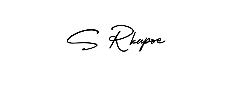 Use a signature maker to create a handwritten signature online. With this signature software, you can design (AmerikaSignatureDemo-Regular) your own signature for name S Rkapse. S Rkapse signature style 3 images and pictures png