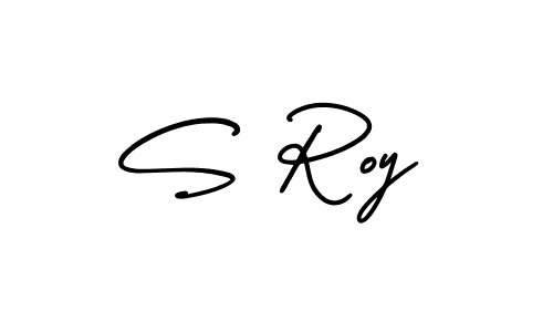 How to Draw S Roy signature style? AmerikaSignatureDemo-Regular is a latest design signature styles for name S Roy. S Roy signature style 3 images and pictures png