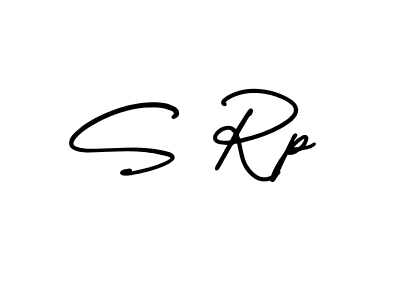 S Rp stylish signature style. Best Handwritten Sign (AmerikaSignatureDemo-Regular) for my name. Handwritten Signature Collection Ideas for my name S Rp. S Rp signature style 3 images and pictures png