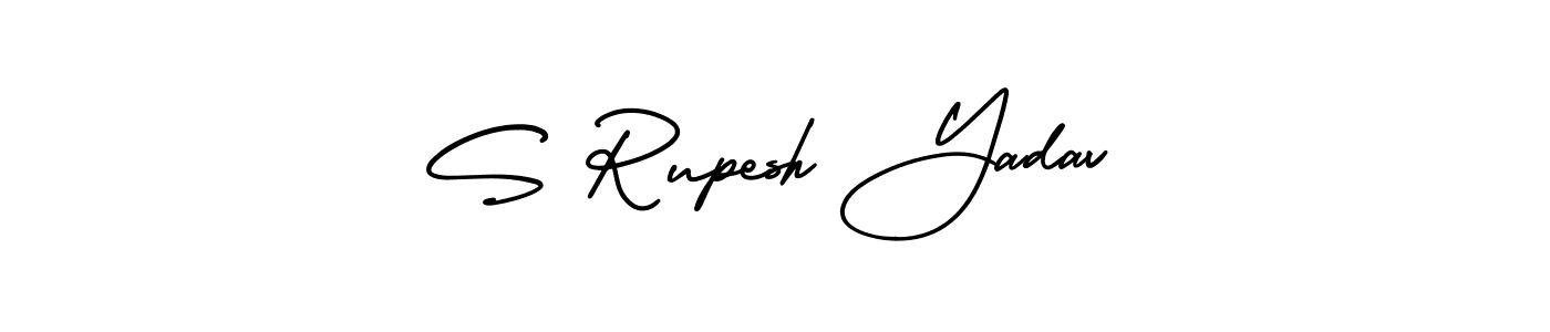 if you are searching for the best signature style for your name S Rupesh Yadav. so please give up your signature search. here we have designed multiple signature styles  using AmerikaSignatureDemo-Regular. S Rupesh Yadav signature style 3 images and pictures png