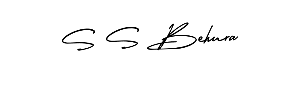 Design your own signature with our free online signature maker. With this signature software, you can create a handwritten (AmerikaSignatureDemo-Regular) signature for name S S Behura. S S Behura signature style 3 images and pictures png