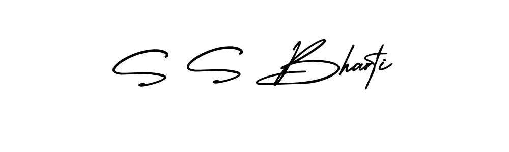 How to make S S Bharti signature? AmerikaSignatureDemo-Regular is a professional autograph style. Create handwritten signature for S S Bharti name. S S Bharti signature style 3 images and pictures png
