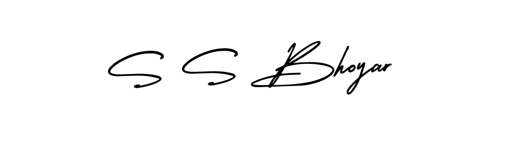 It looks lik you need a new signature style for name S S Bhoyar. Design unique handwritten (AmerikaSignatureDemo-Regular) signature with our free signature maker in just a few clicks. S S Bhoyar signature style 3 images and pictures png