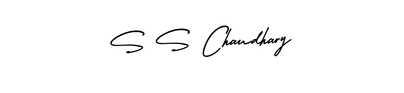 Create a beautiful signature design for name S S Chaudhary. With this signature (AmerikaSignatureDemo-Regular) fonts, you can make a handwritten signature for free. S S Chaudhary signature style 3 images and pictures png
