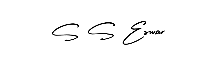 Check out images of Autograph of S S Eswar name. Actor S S Eswar Signature Style. AmerikaSignatureDemo-Regular is a professional sign style online. S S Eswar signature style 3 images and pictures png